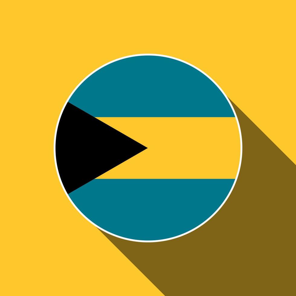 landet Bahamas. Bahamas flagga. vektor illustration.