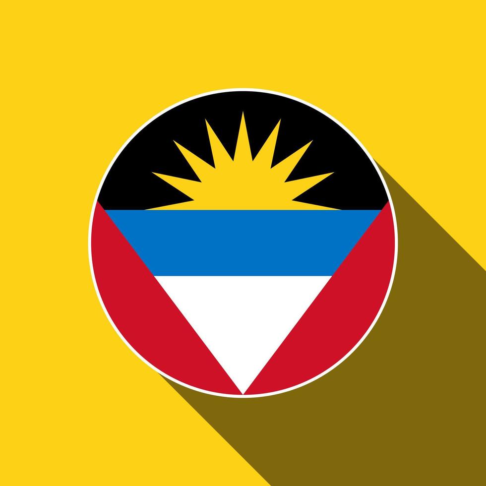 landet antigua och barbuda. antigua och barbudas flagga. vektor illustration.