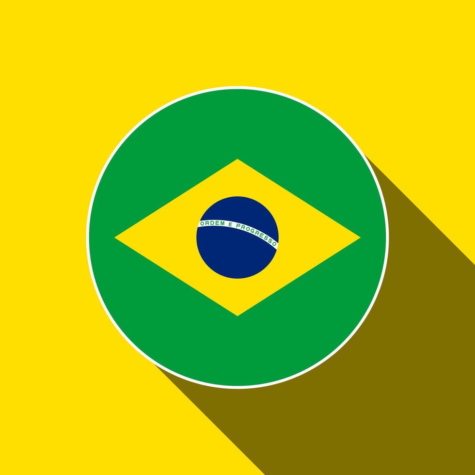 Land Brasilien. Brasilien-Flagge. Vektor-Illustration. vektor