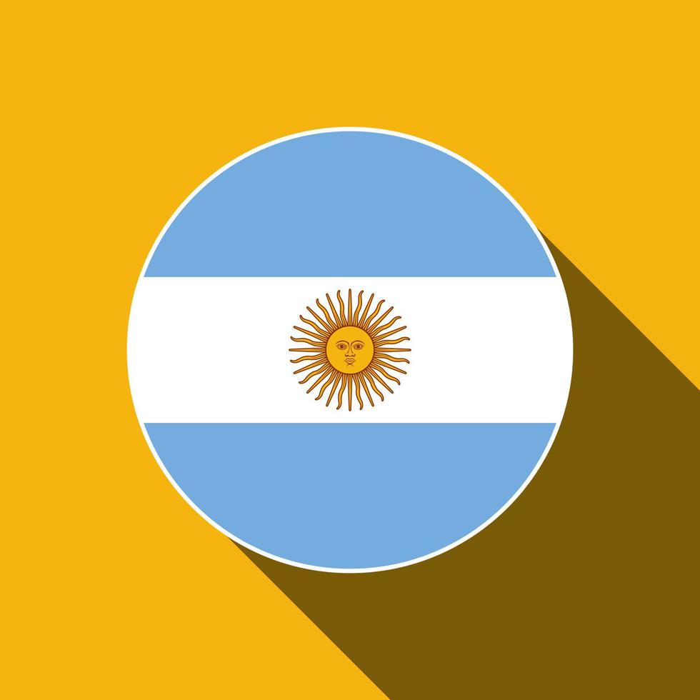 Land Argentinien. Argentinien-Flagge. Vektor-Illustration. vektor