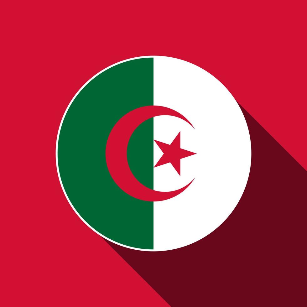 Land Algerien. Algerien-Flagge. Vektor-Illustration. vektor