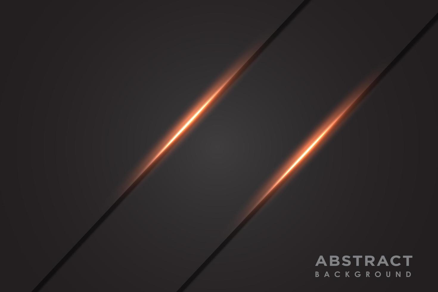 abstrakt gula ljus snedstreck på mörkgrå metallisk bakgrund vektor