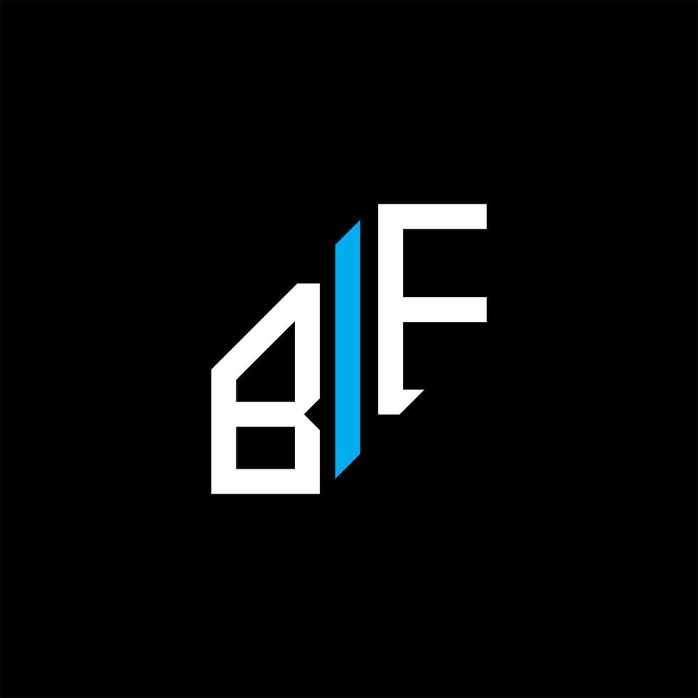 bf brev logotyp kreativ design med vektorgrafik vektor