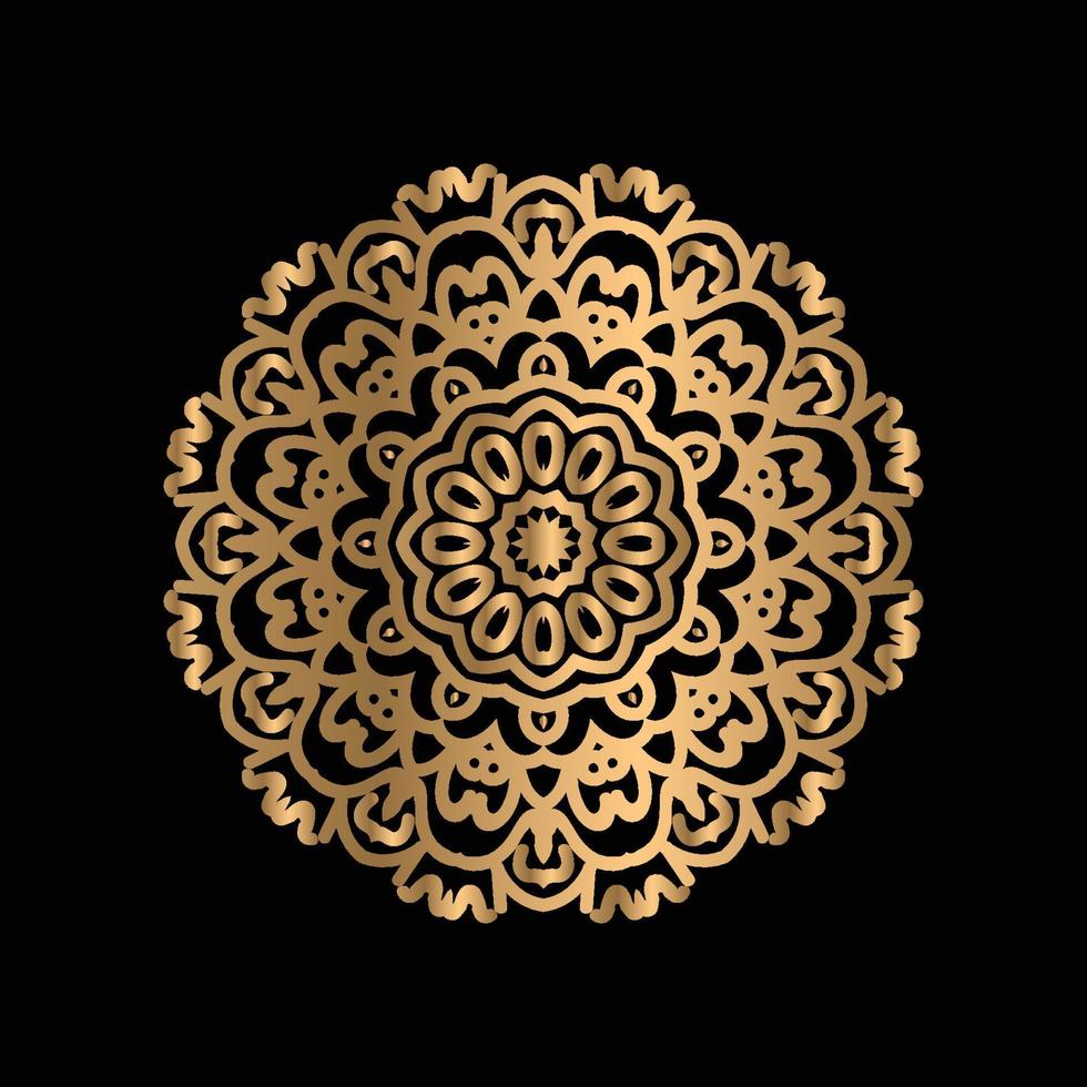 Mandala-Blumen-Kunst-Logo-Hintergrund-Design vektor