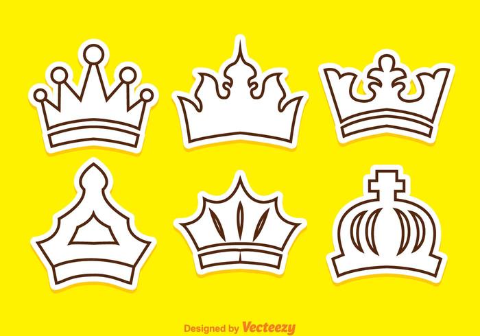 Umriss Crown Logo Vektoren