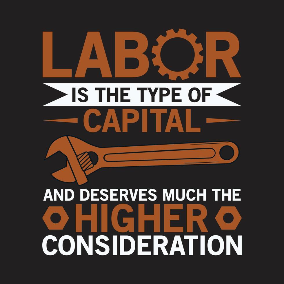 Labor Day t-shirt design vektor