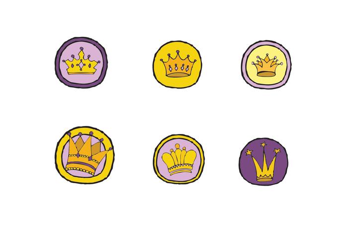 Gratis Crown Logo Vector Series