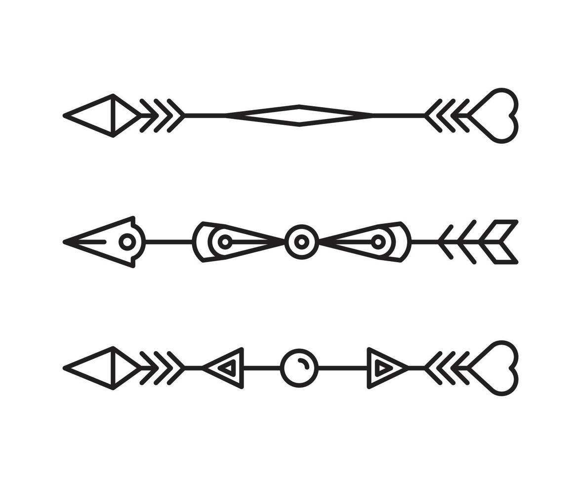 tribal pfeillinie illustration vektor