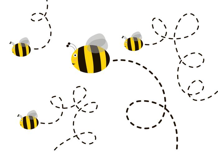 Gratis Söt Bee Vector