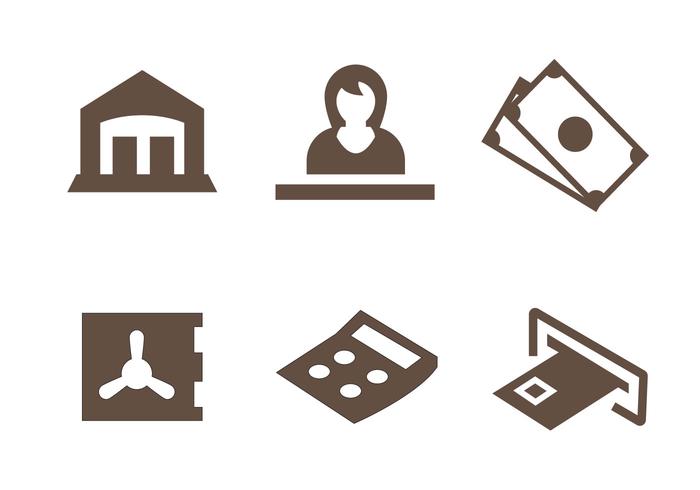 Kostenlose Bank Icons Vektor