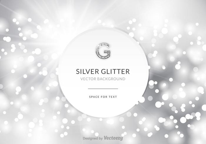 Gratis Silver Glitter Vector Bakgrund