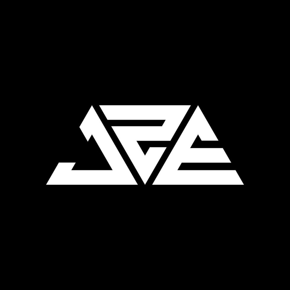 jze Dreiecksbuchstaben-Logo-Design mit Dreiecksform. JZE-Dreieck-Logo-Design-Monogramm. jze-Dreieck-Vektor-Logo-Vorlage mit roter Farbe. jze dreieckiges Logo einfaches, elegantes und luxuriöses Logo. jze vektor