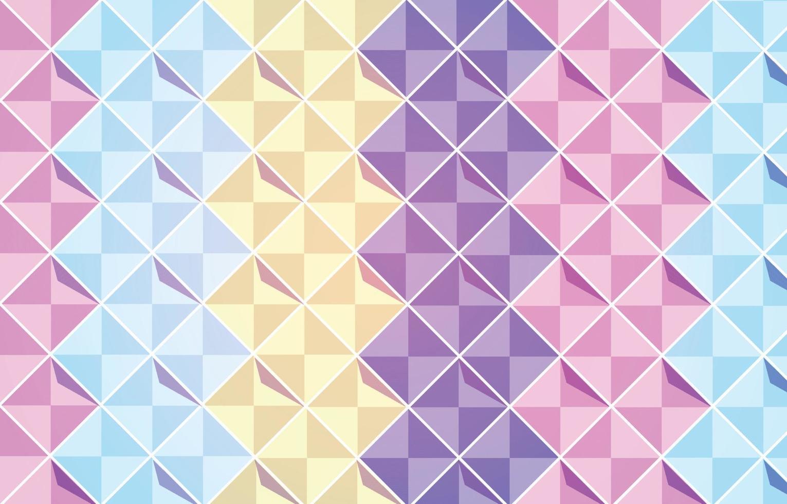 färgglada pastell fyrkantiga geometriska abstrakt platt bakgrund vektor