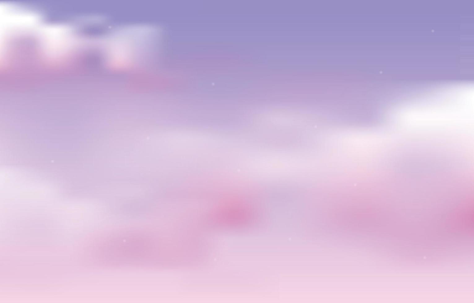 pastell lila rosa wolke himmel schöner aussichtshintergrund vektor
