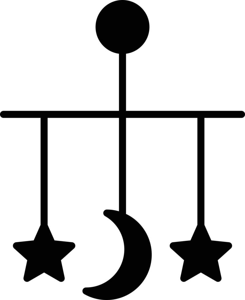 Krippenspielzeug-Glyphen-Symbol vektor