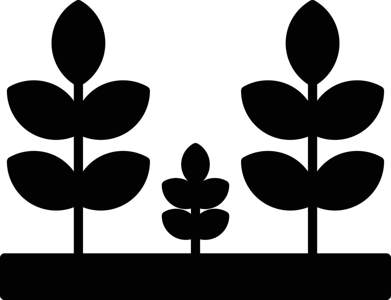 Plantage-Glyphe-Symbol vektor