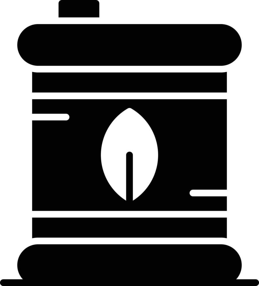 Öko-Kraftstoff-Glyphe-Symbol vektor