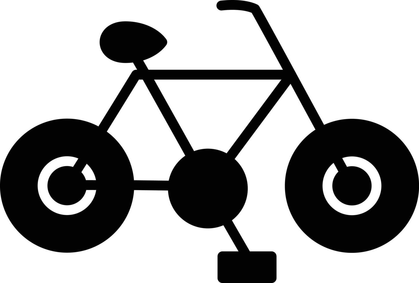 cykel glyfikon vektor