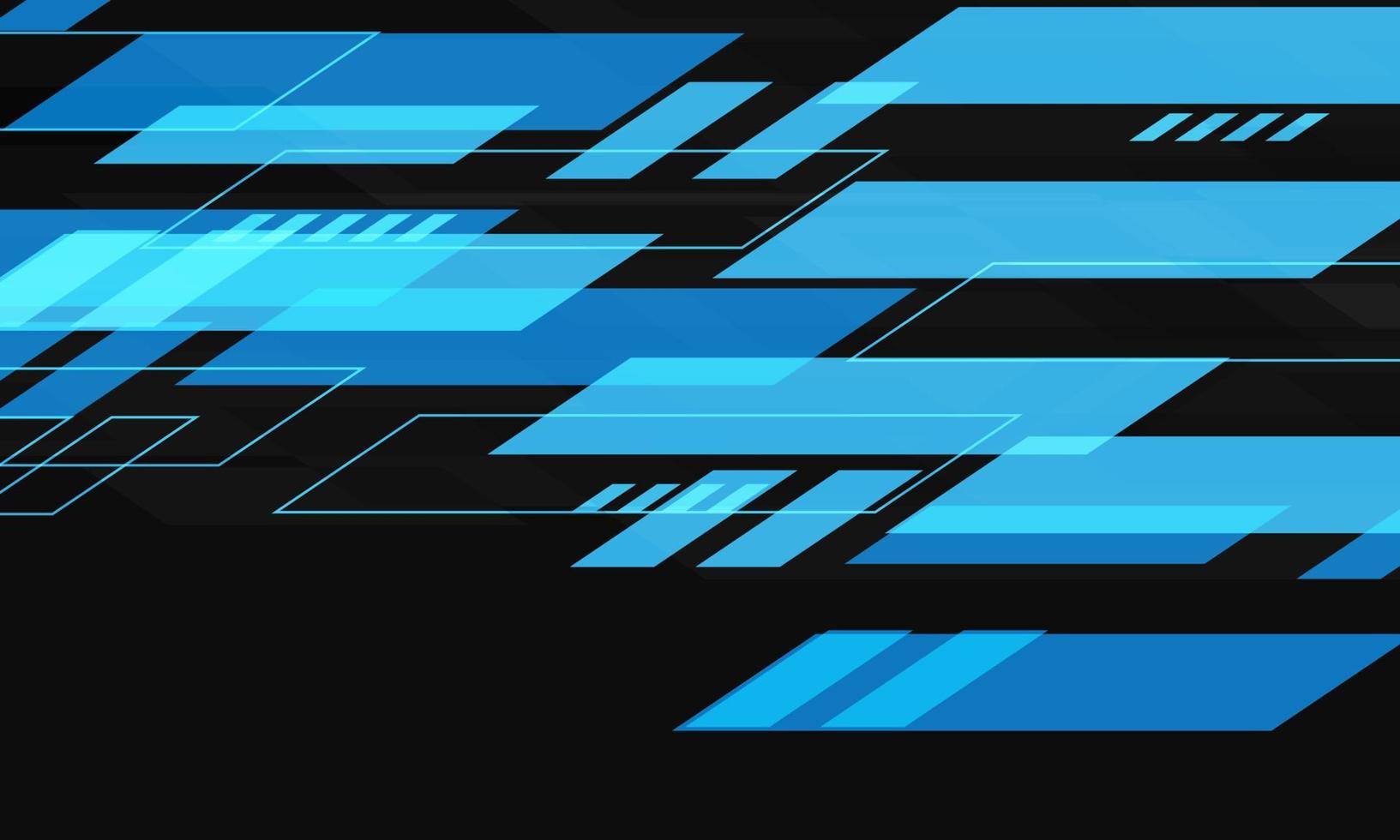 abstrakte blaugraue Cyber-geometrische Überlappung mit Leerzeichen für Textdesign moderne Technologie futuristischer Hintergrundvektor vektor