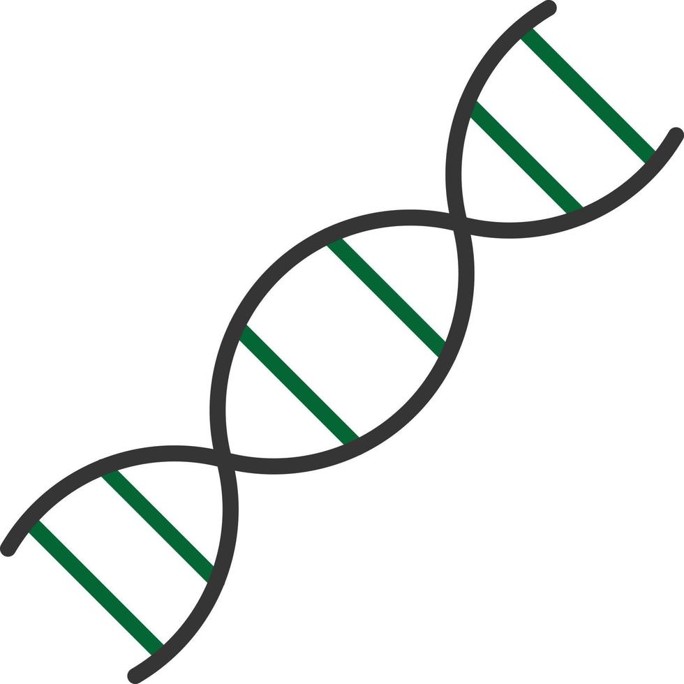 dna linje två färg vektor