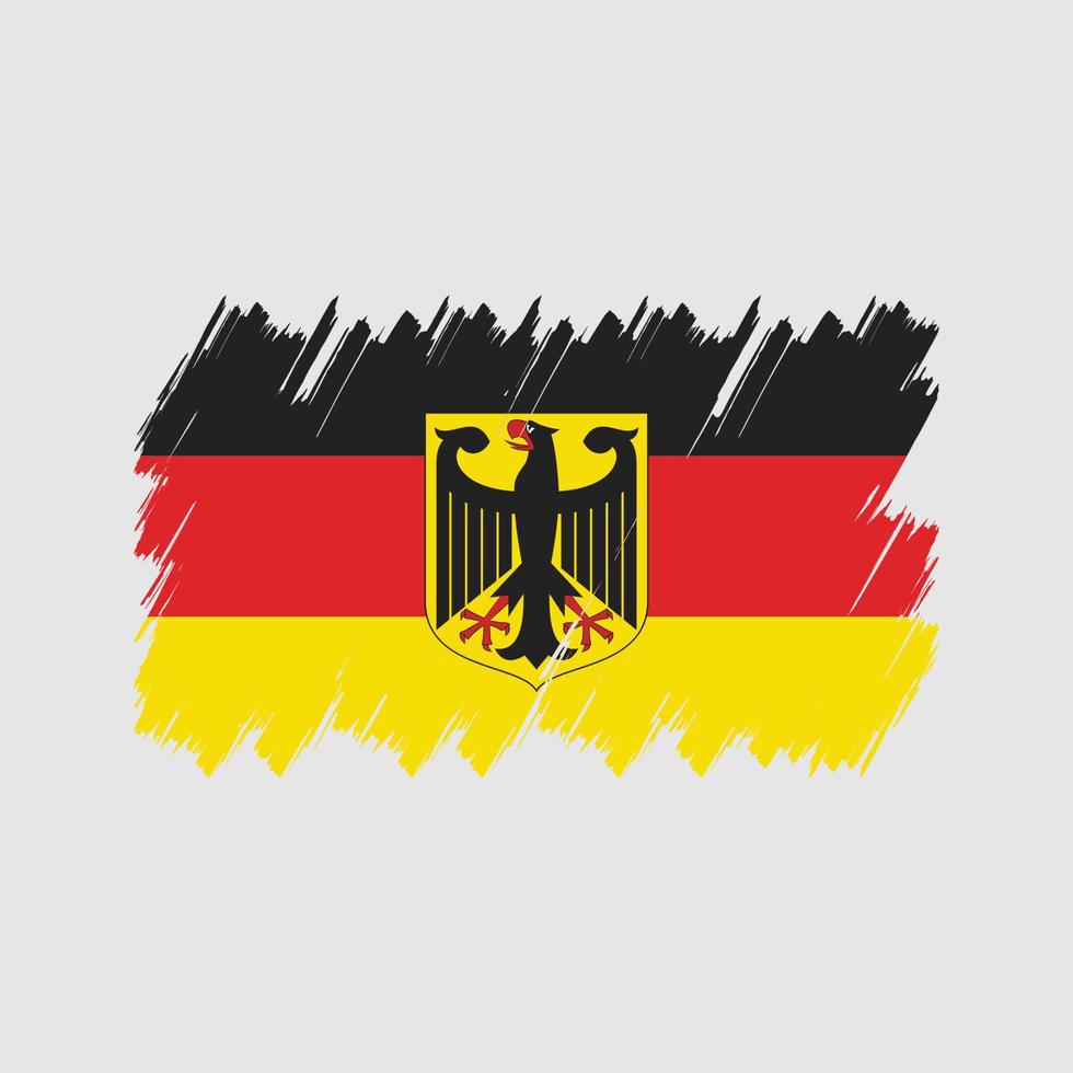 Deutschland-Flagge-Pinsel-Vektor. Nationalflagge vektor
