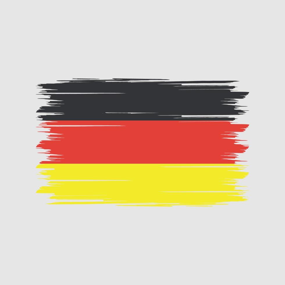 Bürste der deutschen Flagge. Nationalflagge vektor