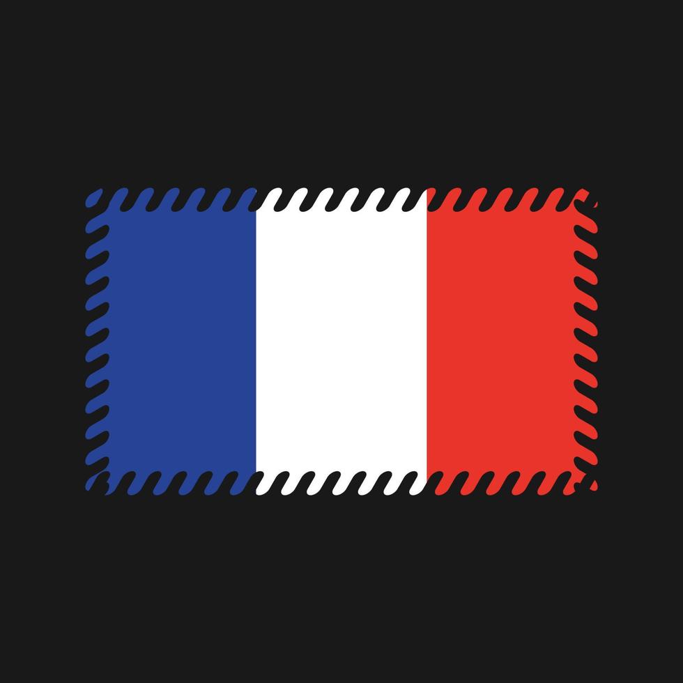 Frankrike flagga vektor. National flagga vektor