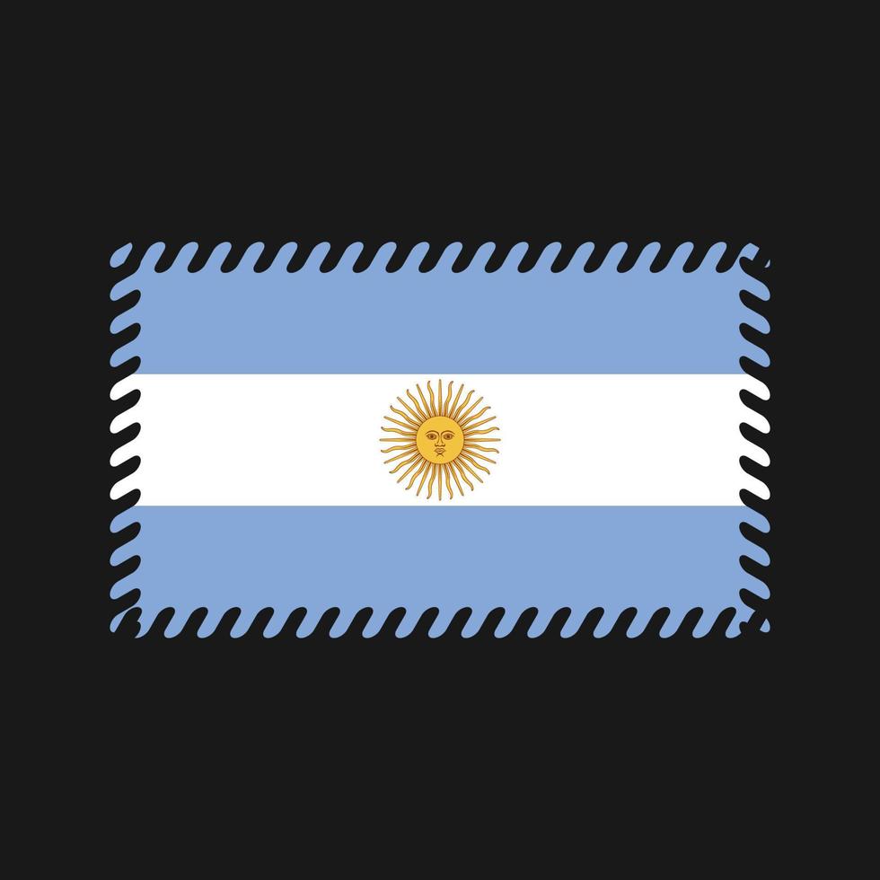 argentina flagga vektor. National flagga vektor