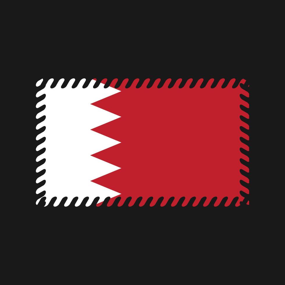 Bahrain flagga vektor. National flagga vektor