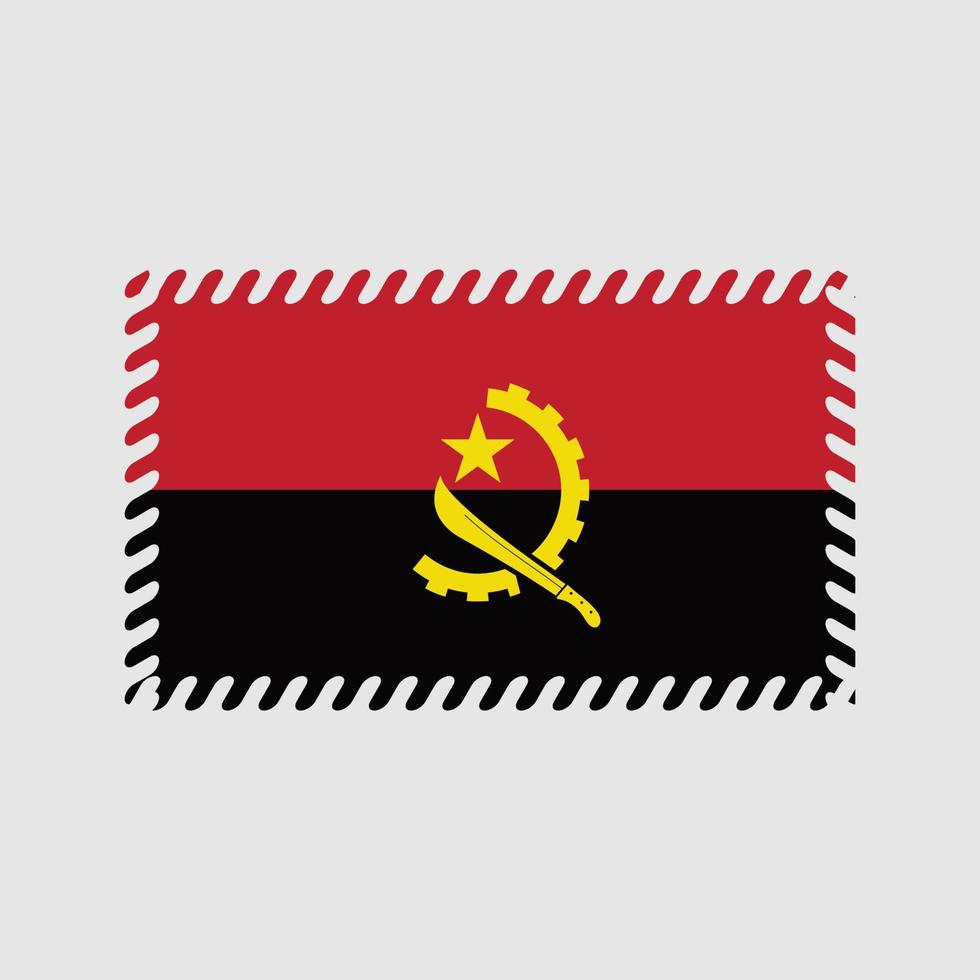 angola flagga vektor. National flagga vektor