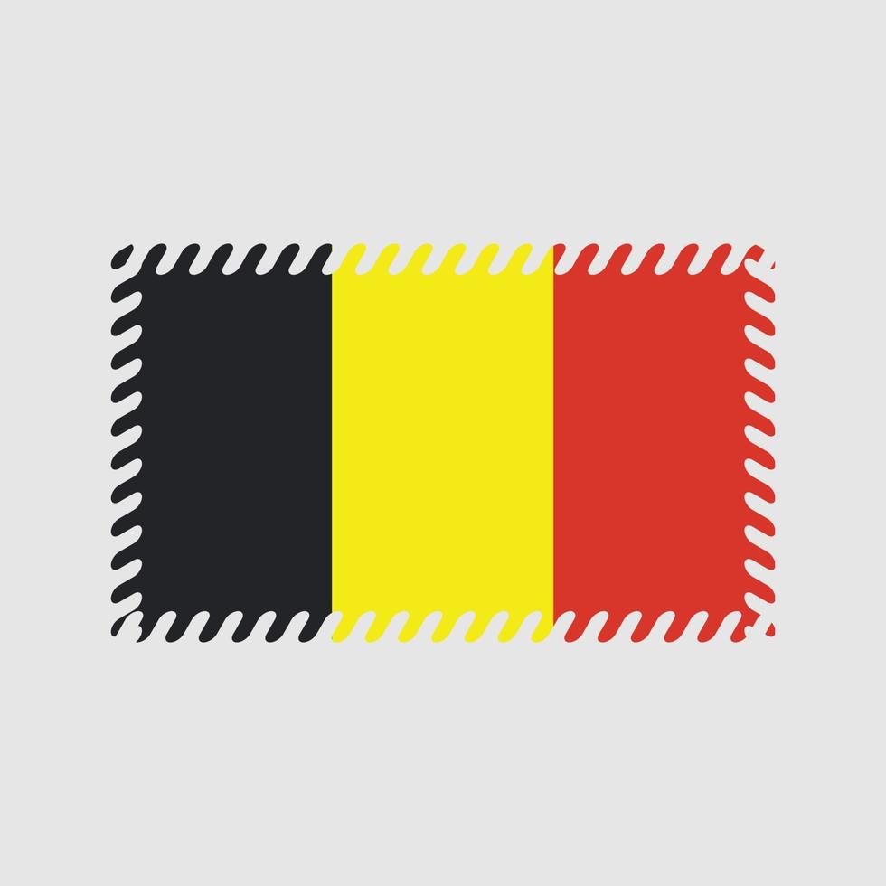 Belgien flagga vektor. National flagga vektor