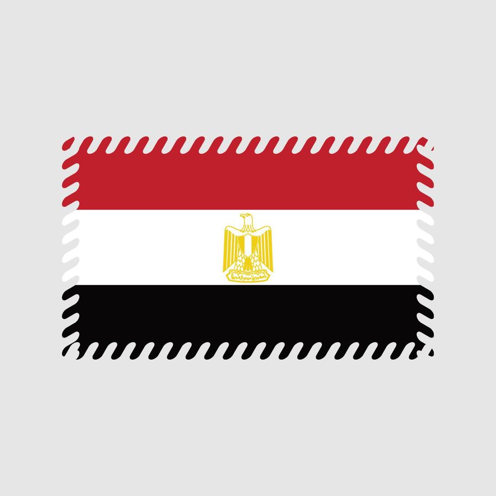Vektor der ägyptischen Flagge. Nationalflagge