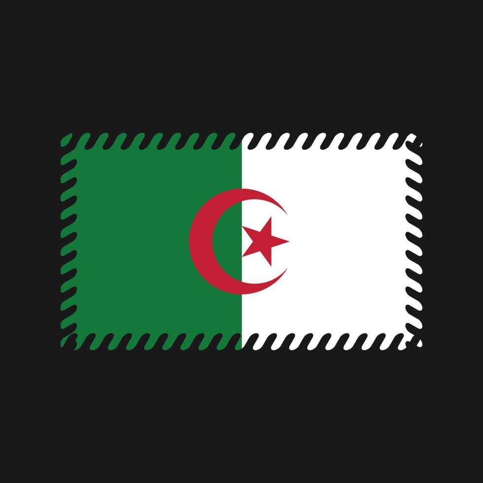 Algerien-Flaggenvektor. Nationalflagge vektor