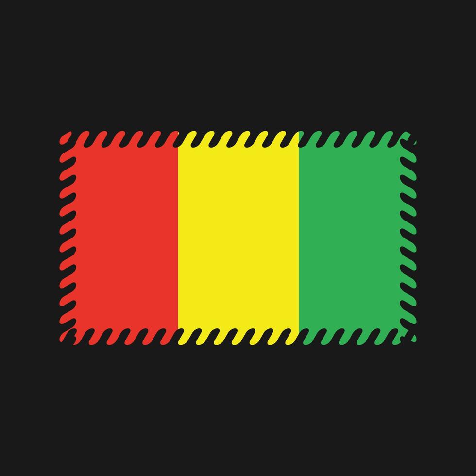 Guinea flagga vektor. National flagga vektor