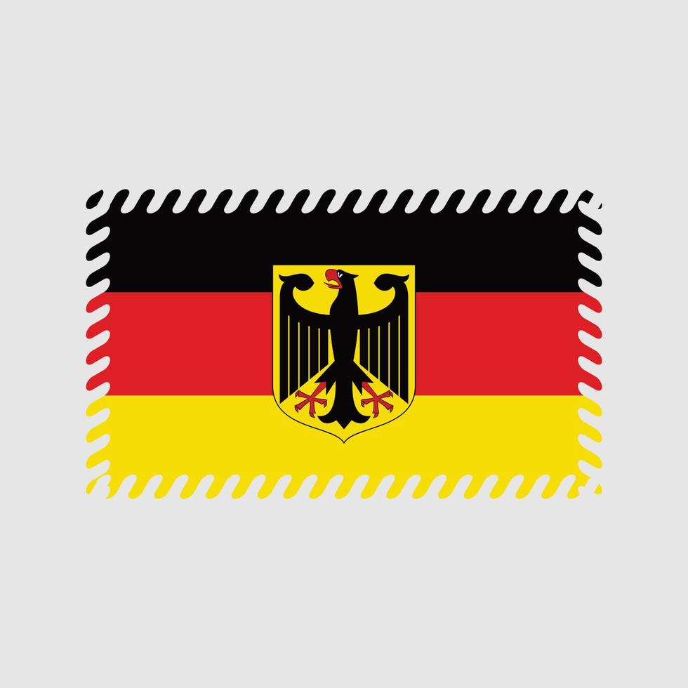 deutschland flaggenvektor. Nationalflagge vektor