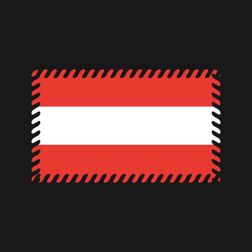 Österrike flagga vektor. National flagga vektor