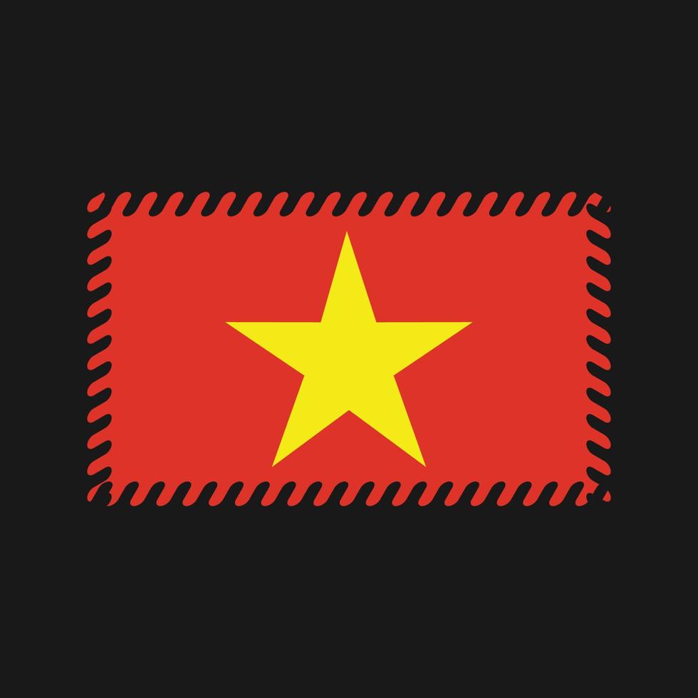 vietnam flagga vektor. National flagga vektor