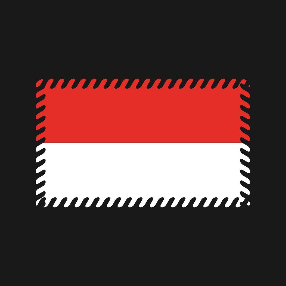 Vektor der indonesischen Flagge. Nationalflagge