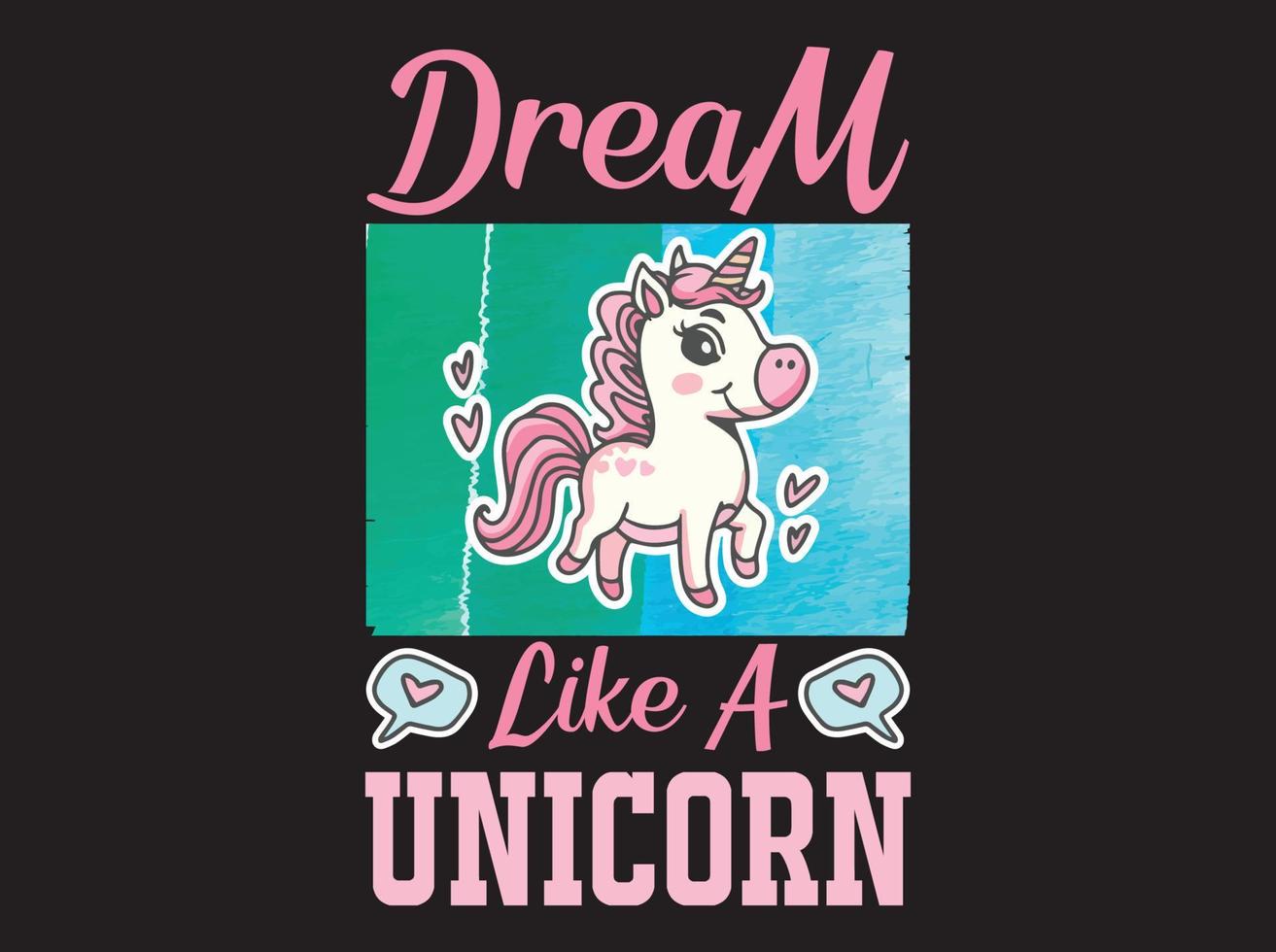 unicorn t-shirt design vektor fil