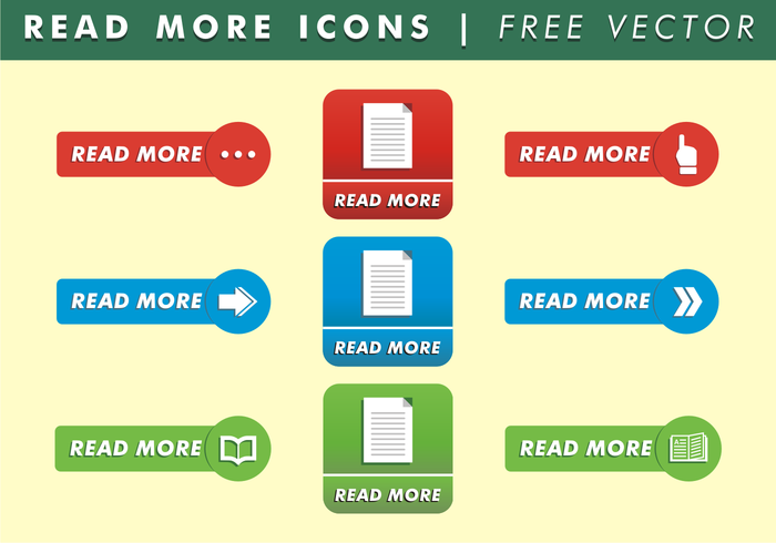 Lesen Sie mehr Medien Icons Free Vector