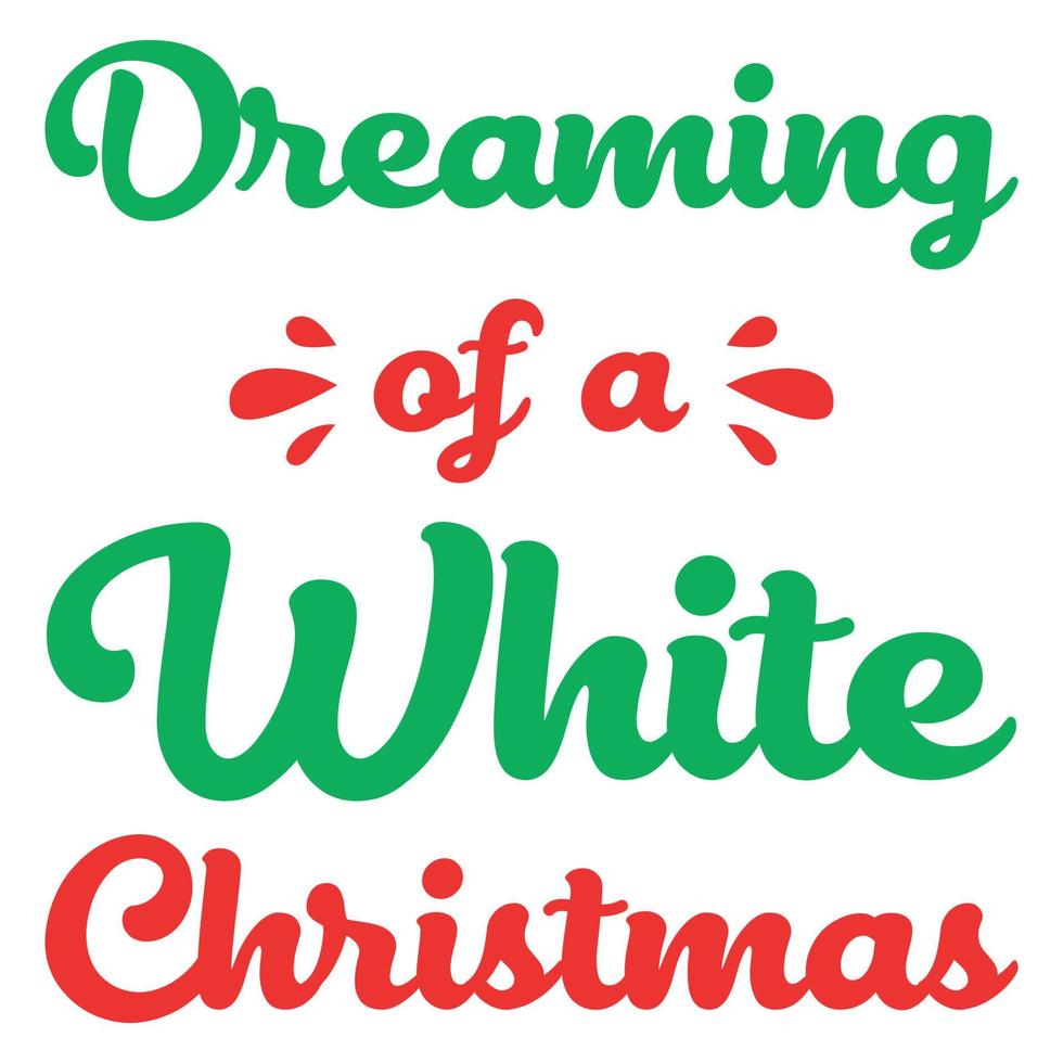 Träume von weißen Weihnachten vektor