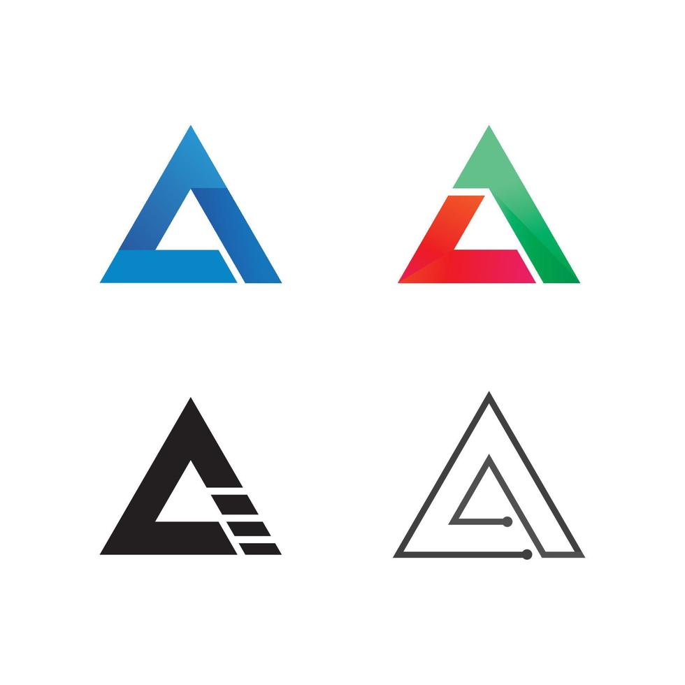 eine Brief-Logo-Vorlage, Schriftart a, Logo a, Design a vektor