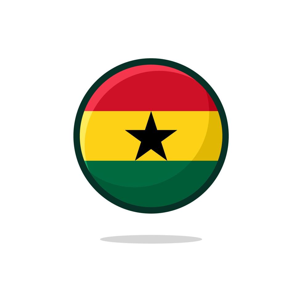 Ghana-Flagge-Symbol vektor