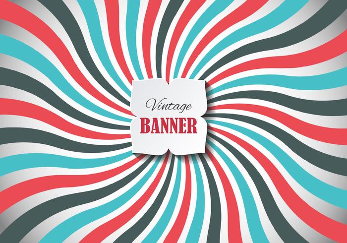 Gratis Vintage Banner Vector