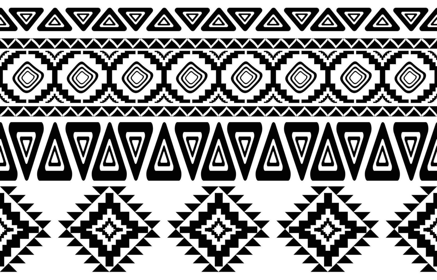afrikansk tribal svart och vitt abstrakt etniska geometriska mönster. design för bakgrund eller wallpaper.vector illustration för att skriva ut tygmönster, mattor, skjortor, kostymer, turban, hattar, gardiner. vektor