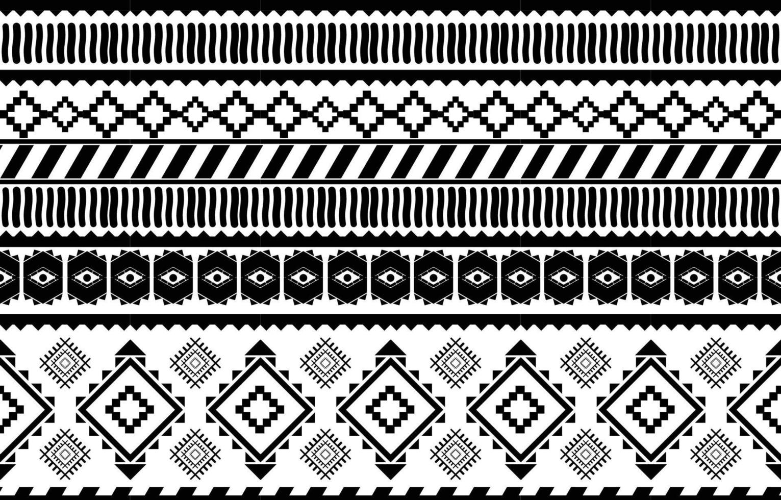 afrikansk tribal svart och vitt abstrakt etniska geometriska mönster. design för bakgrund eller wallpaper.vector illustration för att skriva ut tygmönster, mattor, skjortor, kostymer, turban, hattar, gardiner. vektor