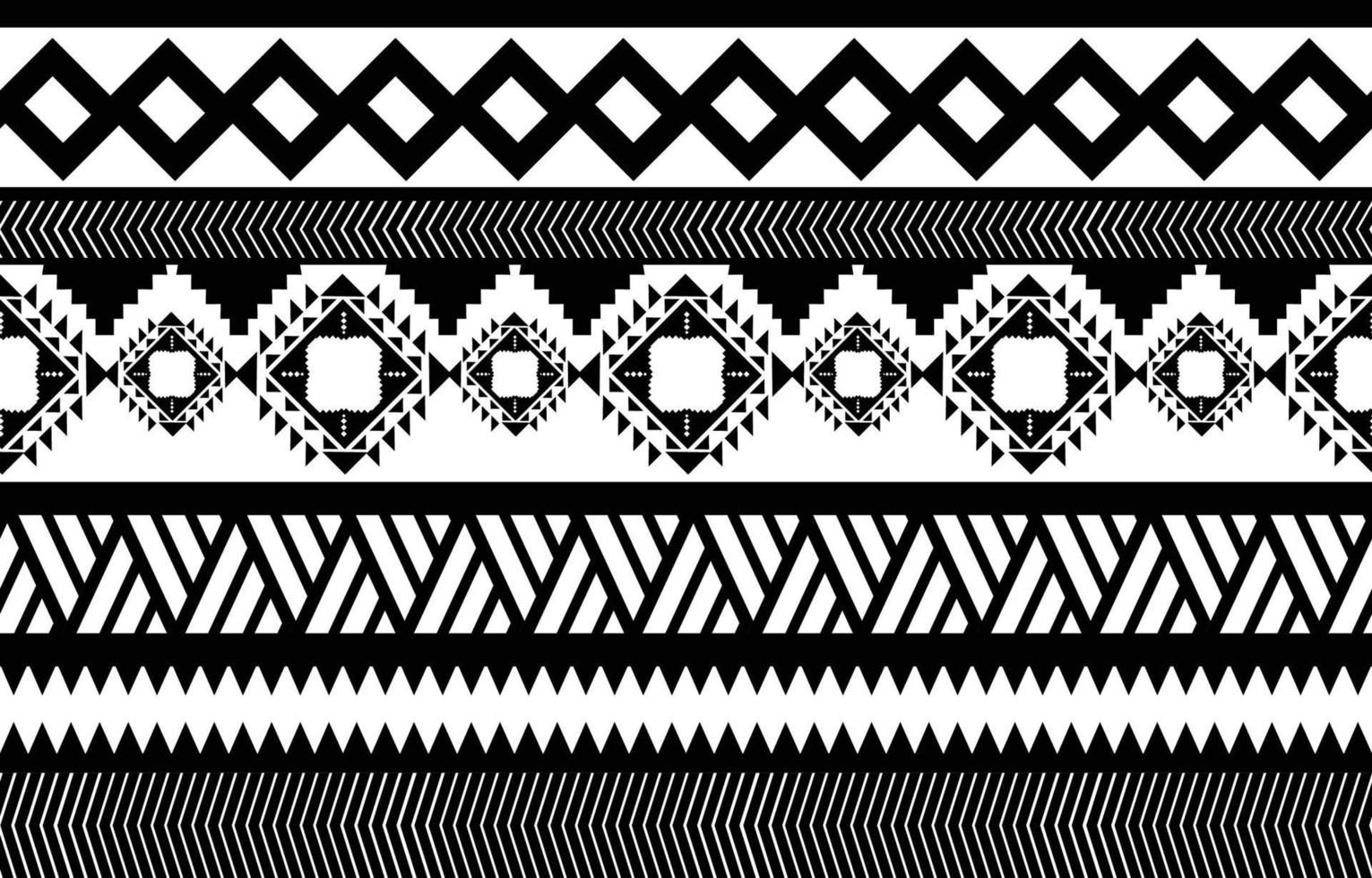 afrikanisches Stammesschwarzweiss-abstraktes ethnisches geometrisches Muster. design für hintergrund oder wallpaper.vektorillustration zum druck von stoffmustern, teppichen, hemden, kostümen, turban, hüten, vorhängen. vektor