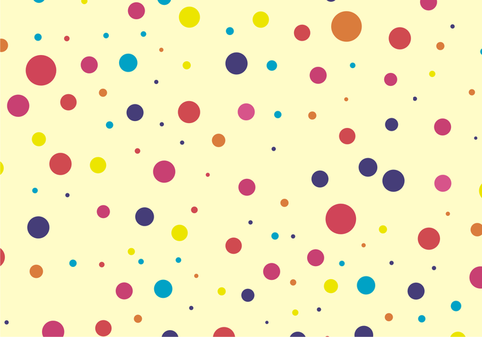 Nette und bunte Punkte Pattern Free Vector