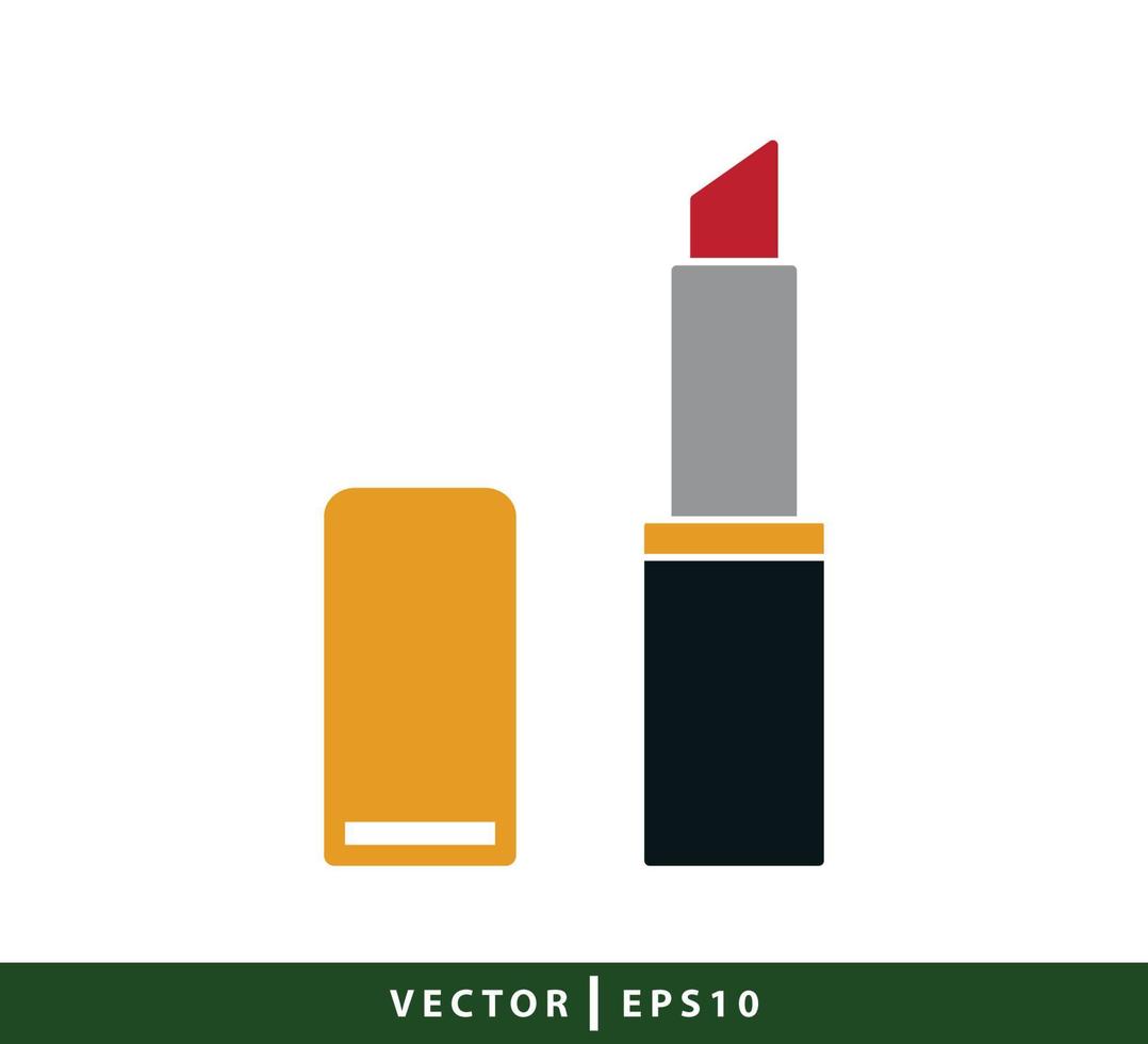 Lippenstift-Symbol flache Artillustration vektor