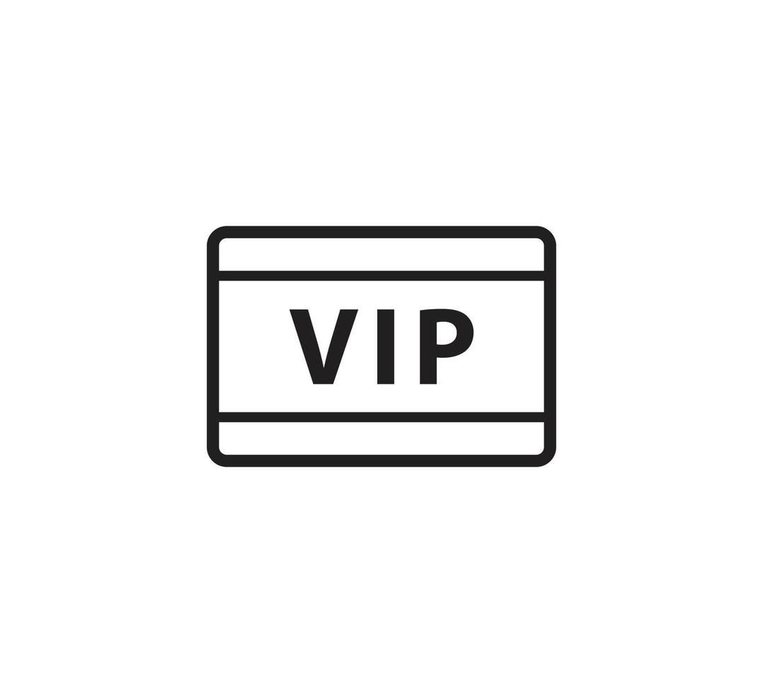 VIP-Stempel-Symbol-Logo-Design-Vorlage vektor